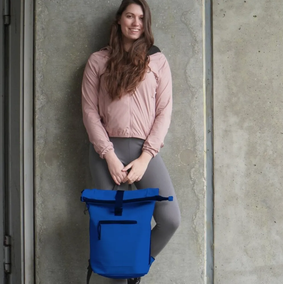 New Rebels Mart New York Kobaltblauw 21L Rugtas Rolltop Waterafstotend Laptop 15.6"