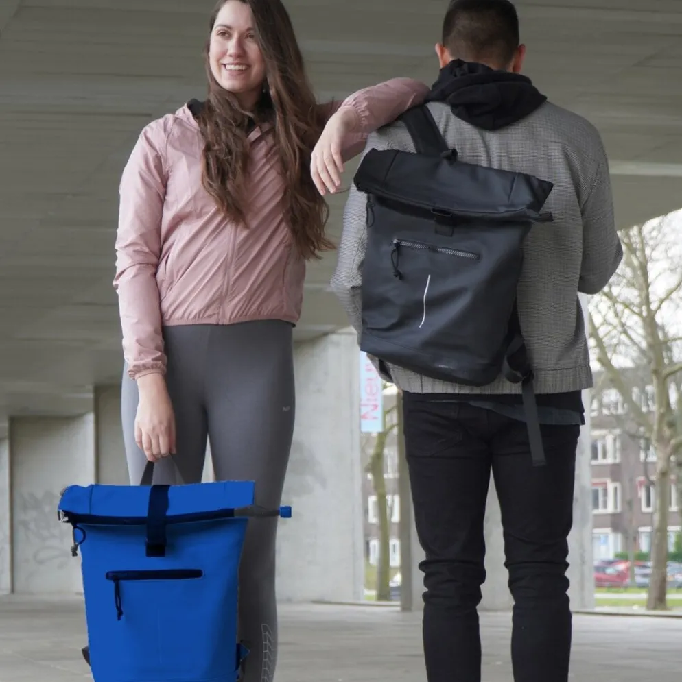 New Rebels Mart New York Kobaltblauw 21L Rugtas Rolltop Waterafstotend Laptop 15.6"
