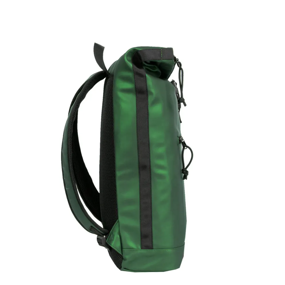 New Rebels Mart New York Metallic Groen 21L Rugtas Rolltop Waterafstotend Laptop 15.6"