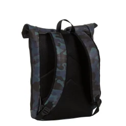 New Rebels Mart New York Camouflage Army Donker 21L Rugtas Rolltop Waterafstotend Laptop 15.6"