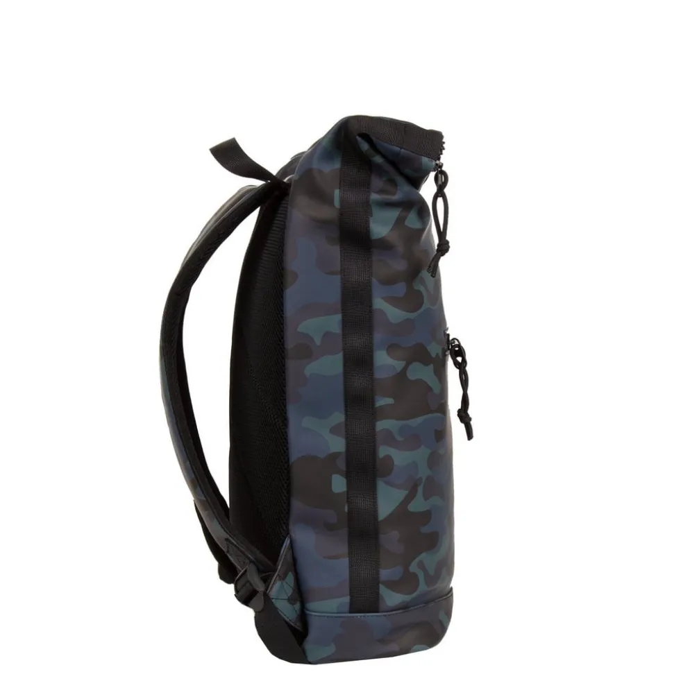 New Rebels Mart New York Camouflage Army Donker 21L Rugtas Rolltop Waterafstotend Laptop 15.6"