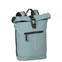 New Rebels Mart New York Zacht Blauw 21L Rugtas Rolltop Waterafstotend Laptop 15.6"