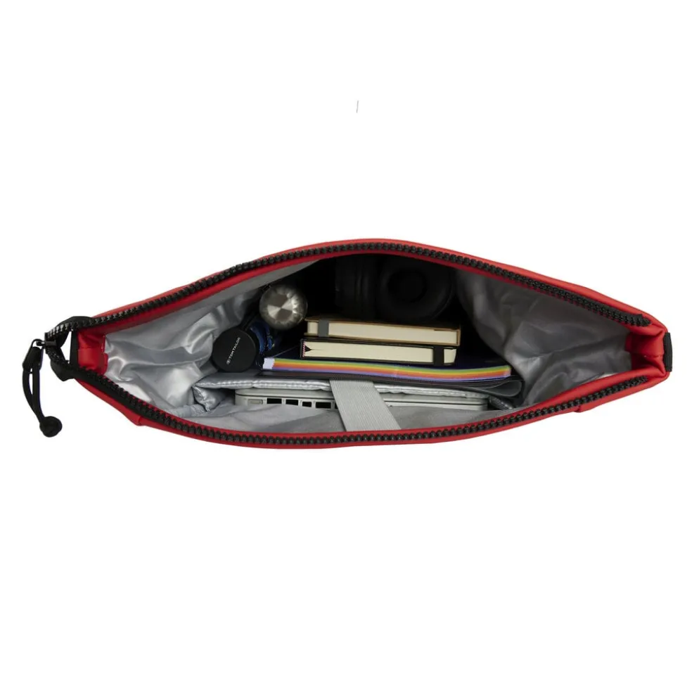 New Rebels Mart New York Rood 21L Rugtas Rolltop Waterafstotend Laptop 15.6"