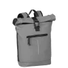 New Rebels Mart New York Antraciet 21L Rugzak Rolltop Waterafstotend Laptop 15.6"