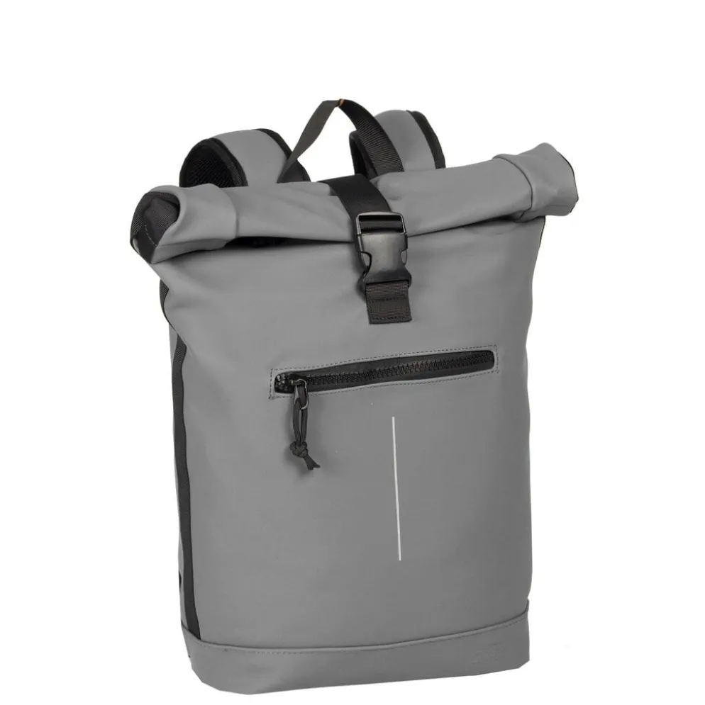 New Rebels Mart New York Antraciet 21L Rugzak Rolltop Waterafstotend Laptop 15.6"