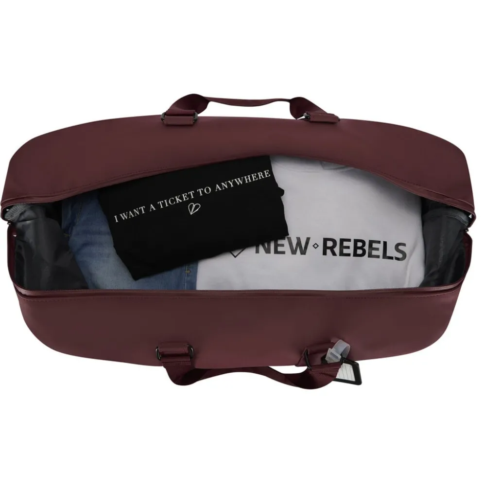 New Rebels Mart Weston Duffel Burgundy 58L Trolley Waterafstotend