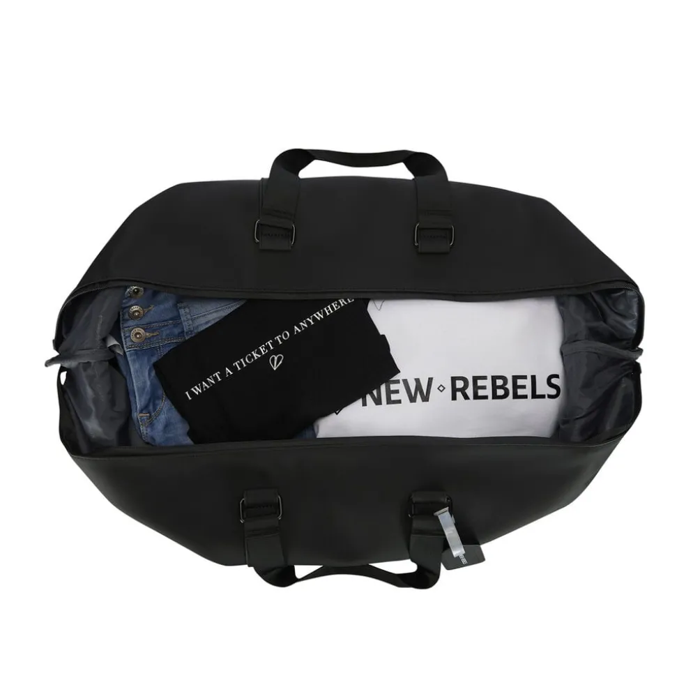 New Rebels Mart Weston Duffel Zwart 58L Trolley Waterafstotend