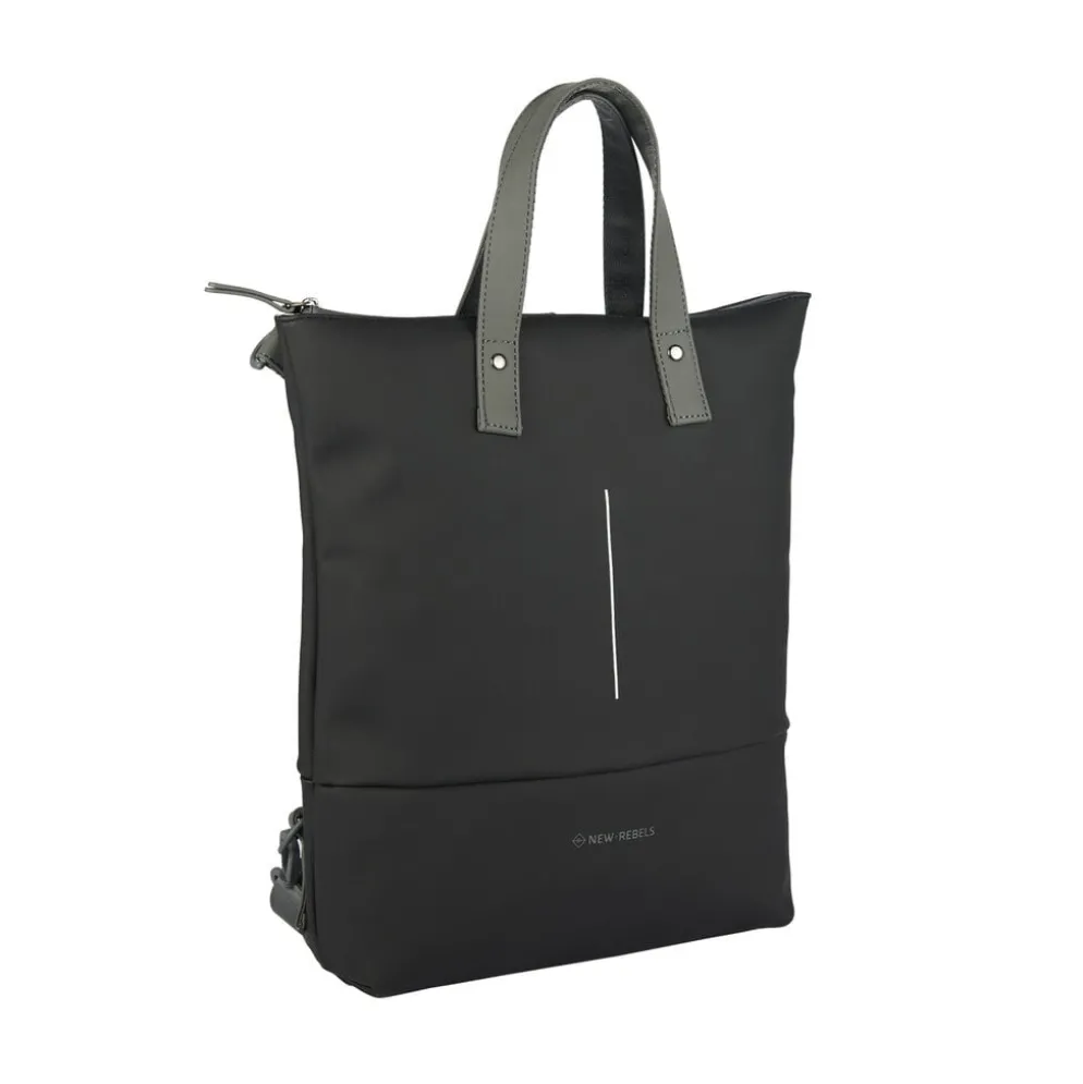 New Rebels Matteo Trenton Zwart 18L Rugzak Shopper Waterafstotend
