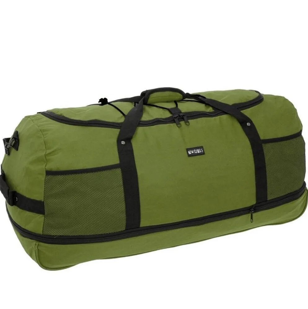 New Rebels Nevada Newark Olijf Groen 110L Rollable Trolley Weekendtas Waterafstotend