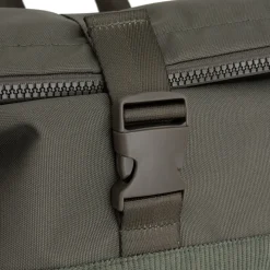 New Rebels New York Ribbi Rolltop Rugzak 17-21L Schooltas & Werktas Ribstof Laptop Rugtas 15.6 inch Sage Green