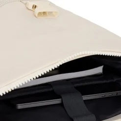New Rebels New York Ribbi Rolltop Rugzak 17-21L Schooltas & Werktas Ribstof Laptop Rugtas 15.6 inch Beige