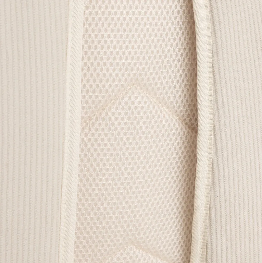 New Rebels New York Ribbi Rolltop Rugzak 17-21L Schooltas & Werktas Ribstof Laptop Rugtas 15.6 inch Beige