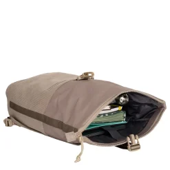 New Rebels New York Ribbi Rolltop Rugzak 17-21L Schooltas & Werktas Ribstof Laptop Rugtas 15.6 inch Taupe