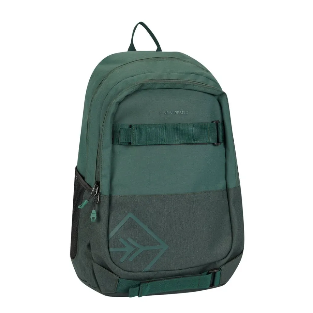 New Rebels Otis - Stanford Rugtas 20L - Duotone - duurzaam waterafstotend polyester - 15.6" laptop - Donker Groen