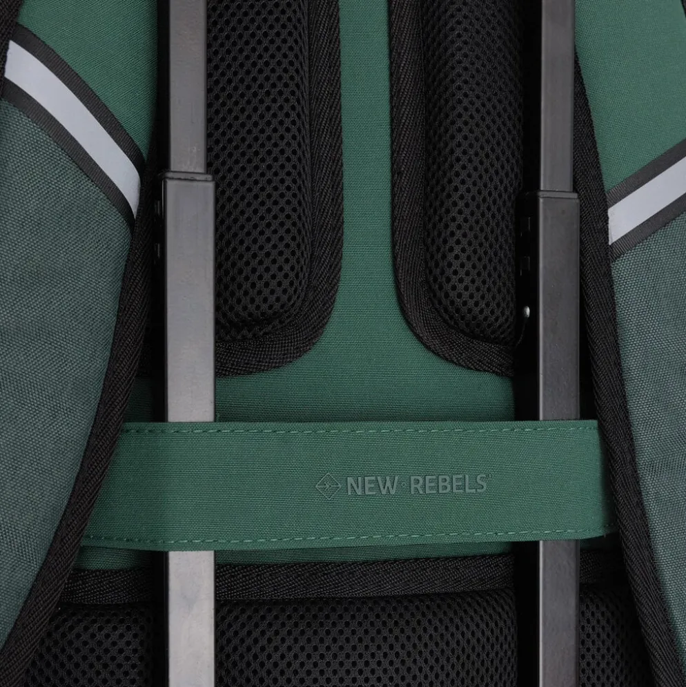 New Rebels Otis - Stanford Rugtas 20L - Duotone - duurzaam waterafstotend polyester - 15.6" laptop - Donker Groen