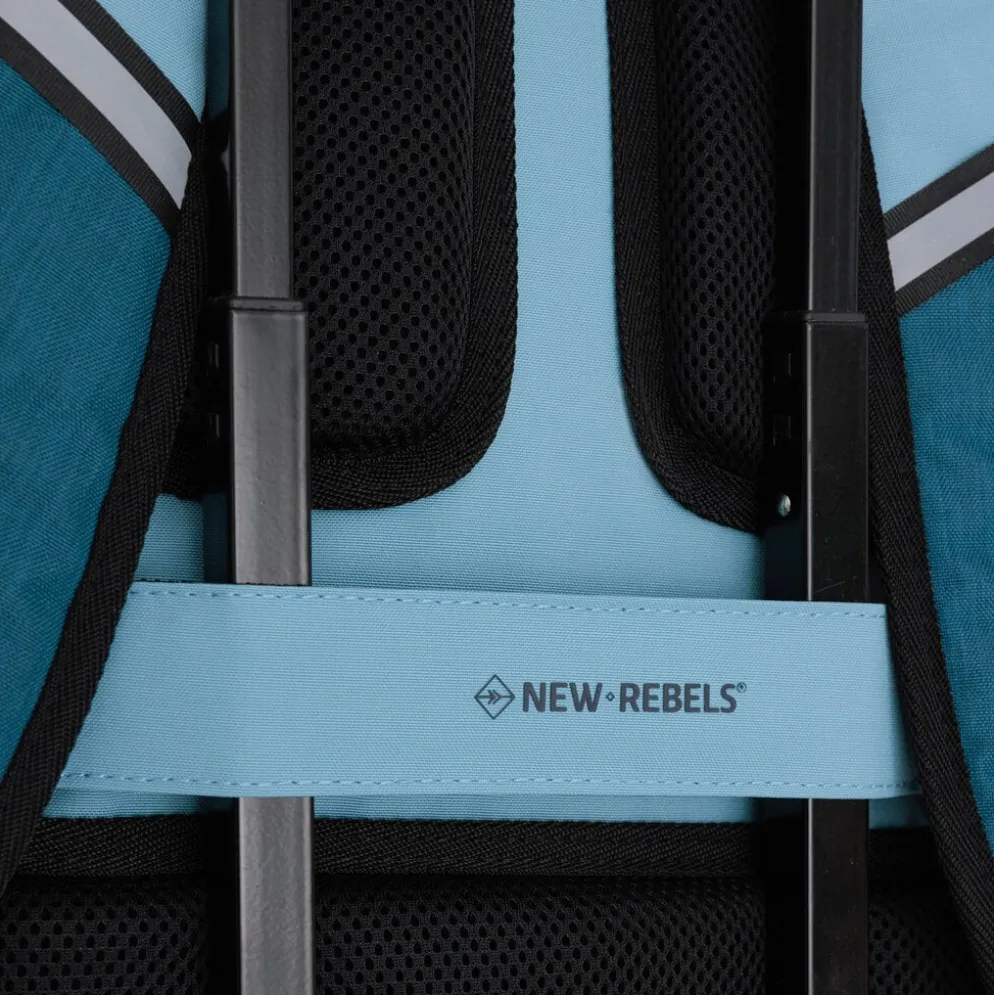 New Rebels Otis - Stanford Rugtas 20L - Duotone - duurzaam waterafstotend polyester - 15.6" laptop - Blauw