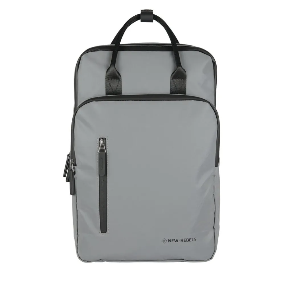 New Rebels Reflect Milwaukee Zilver 19L Rugzak Waterafstotend Laptop 15.6"