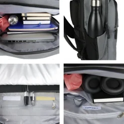 New Rebels Reflect Milwaukee Zilver 19L Rugzak Waterafstotend Laptop 15.6