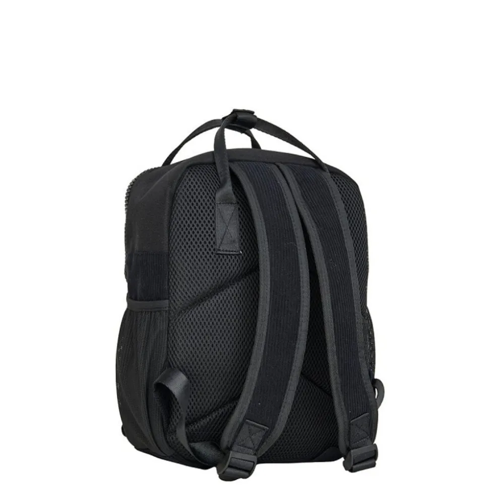 New Rebels Ribbi Juno Handel Backpack mini – Ribstof 900D Polyester 7L Lichtgewicht & Comfortabel – 23x10x31 cm – Dames & Heren Rugzak Black
