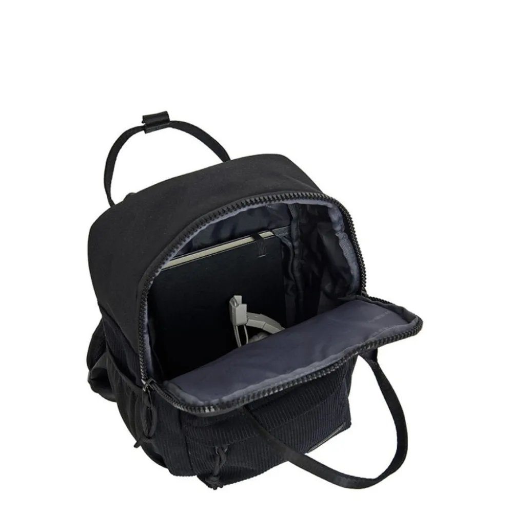 New Rebels Ribbi Juno Handel Backpack mini – Ribstof 900D Polyester 7L Lichtgewicht & Comfortabel – 23x10x31 cm – Dames & Heren Rugzak Black