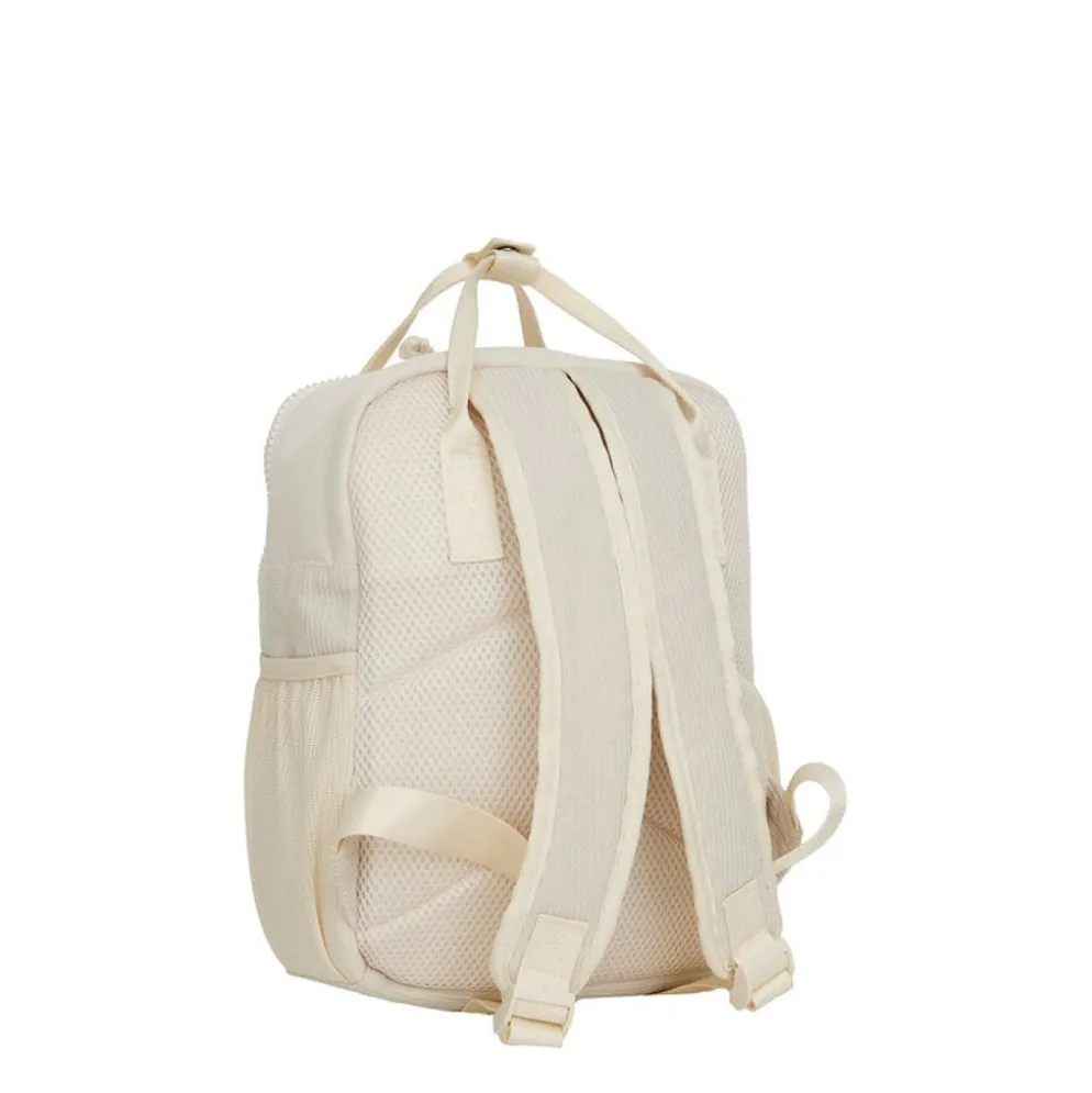 New Rebels Ribbi Juno Handel Backpack mini – Ribstof 900D Polyester 7L Lichtgewicht & Comfortabel – 23x10x31 cm – Dames & Heren Rugzak Beige