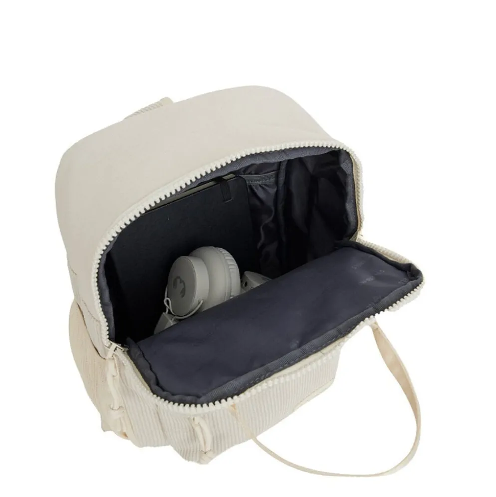 New Rebels Ribbi Juno Handel Backpack mini – Ribstof 900D Polyester 7L Lichtgewicht & Comfortabel – 23x10x31 cm – Dames & Heren Rugzak Beige