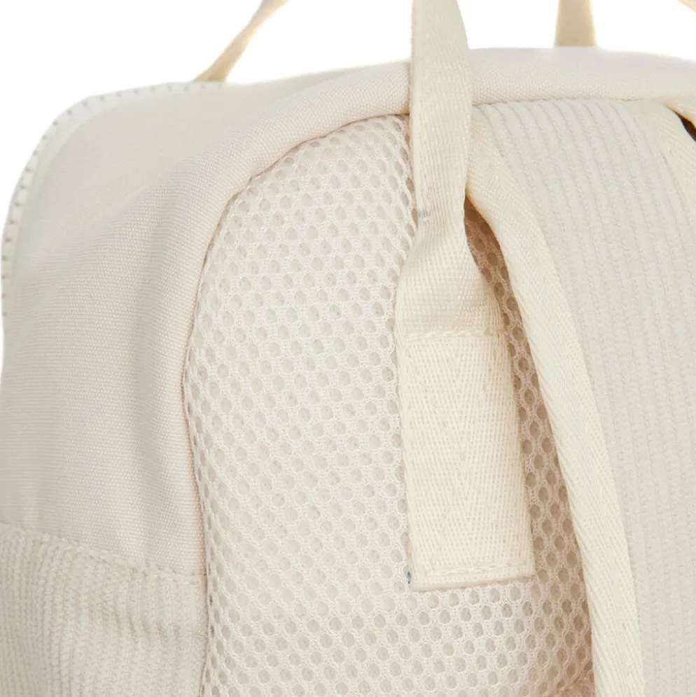 New Rebels Ribbi Juno Handel Backpack mini – Ribstof 900D Polyester 7L Lichtgewicht & Comfortabel – 23x10x31 cm – Dames & Heren Rugzak Beige