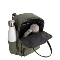 New Rebels Ribbi Juno Handel Backpack mini – Ribstof 900D Polyester 7L Lichtgewicht & Comfortabel – 23x10x31 cm – Dames & Heren Rugzak Sage Green