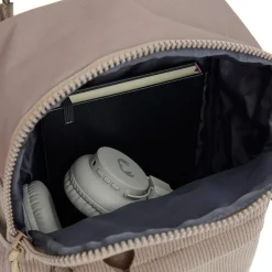New Rebels Ribbi Juno Handel Backpack mini – Ribstof 900D Polyester 7L Lichtgewicht & Comfortabel – 23x10x31 cm – Dames & Heren Rugzak Taupe