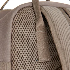 New Rebels Ribbi Juno Handel Backpack mini – Ribstof 900D Polyester 7L Lichtgewicht & Comfortabel – 23x10x31 cm – Dames & Heren Rugzak Taupe