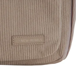 New Rebels Ribbi Juno Handel Backpack mini – Ribstof 900D Polyester 7L Lichtgewicht & Comfortabel – 23x10x31 cm – Dames & Heren Rugzak Taupe