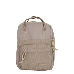 New Rebels Ribbi Juno Handel Backpack mini – Ribstof 900D Polyester 7L Lichtgewicht & Comfortabel – 23x10x31 cm – Dames & Heren Rugzak Taupe