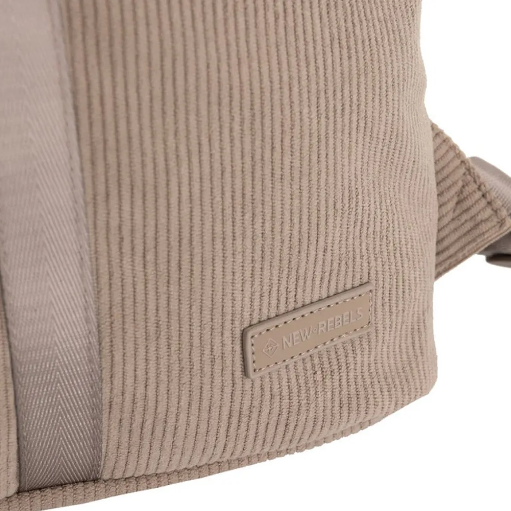 New Rebels Ribbi Los Angeles Rolltop Rugzak Mini Taupe - 13 L