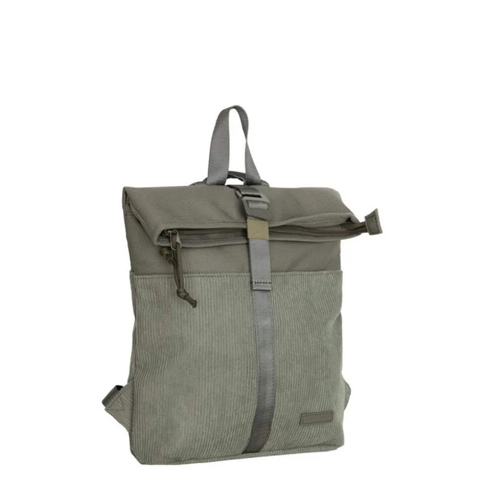 New Rebels Ribbi Los Angeles Rolltop Rugzak Mini Sage Green - 13 L