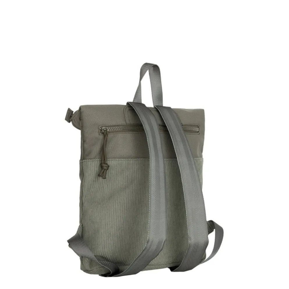 New Rebels Ribbi Los Angeles Rolltop Rugzak Mini Sage Green - 13 L