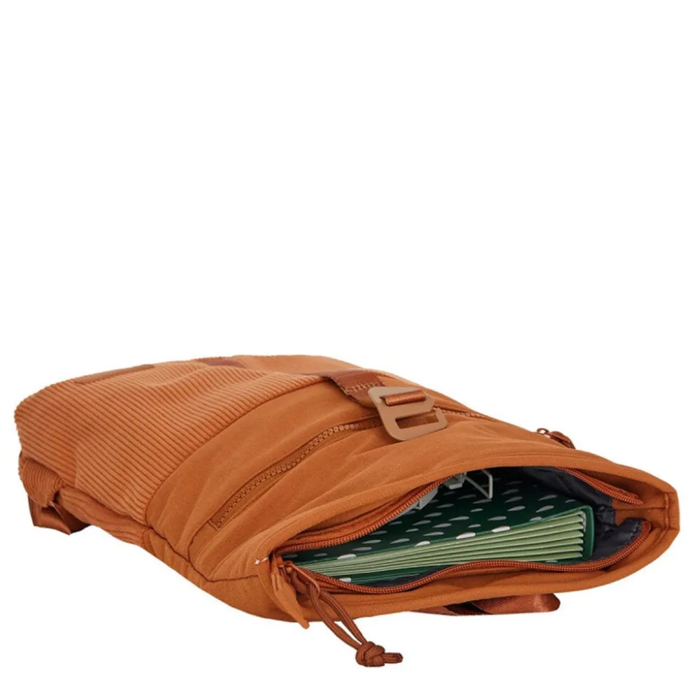 New Rebels Ribbi Los Angeles Rolltop Rugzak Mini Coffee Brown / Oranje - 13 L