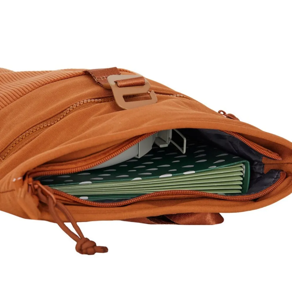 New Rebels Ribbi Los Angeles Rolltop Rugzak Mini Coffee Brown / Oranje - 13 L