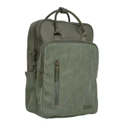 New Rebels Ribbi Milwaukee – Laptoptas Schooltas Werktas 15.6 inch Laptopvak Rugzak Rib Fabric 18L Sage Green