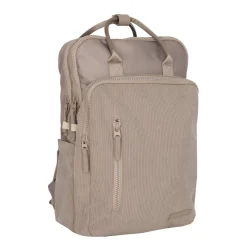 New Rebels Ribbi Milwaukee – Laptoptas Schooltas Werktas 15.6 inch Laptopvak Rugzak Rib Fabric 18L Taupe