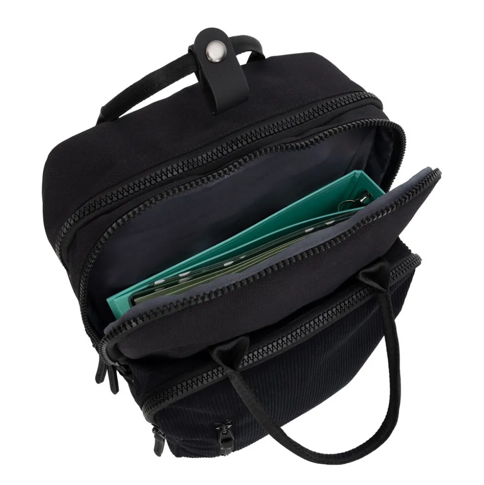 New Rebels Ribbi Milwaukee – Laptoptas Schooltas Werktas 15.6 inch Laptopvak Rugzak Rib Fabric 18L Zwart