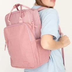 New Rebels Ribbi Milwaukee – Laptoptas Schooltas Werktas 15.6 inch Laptopvak Rugzak Rib Fabric 18L Old Pink