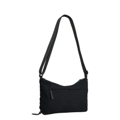 New Rebels Ribbi Rose Schoudertas 6.1L Ribstof Polyester – Comfortabele dagelijkse crossbody - Zwart