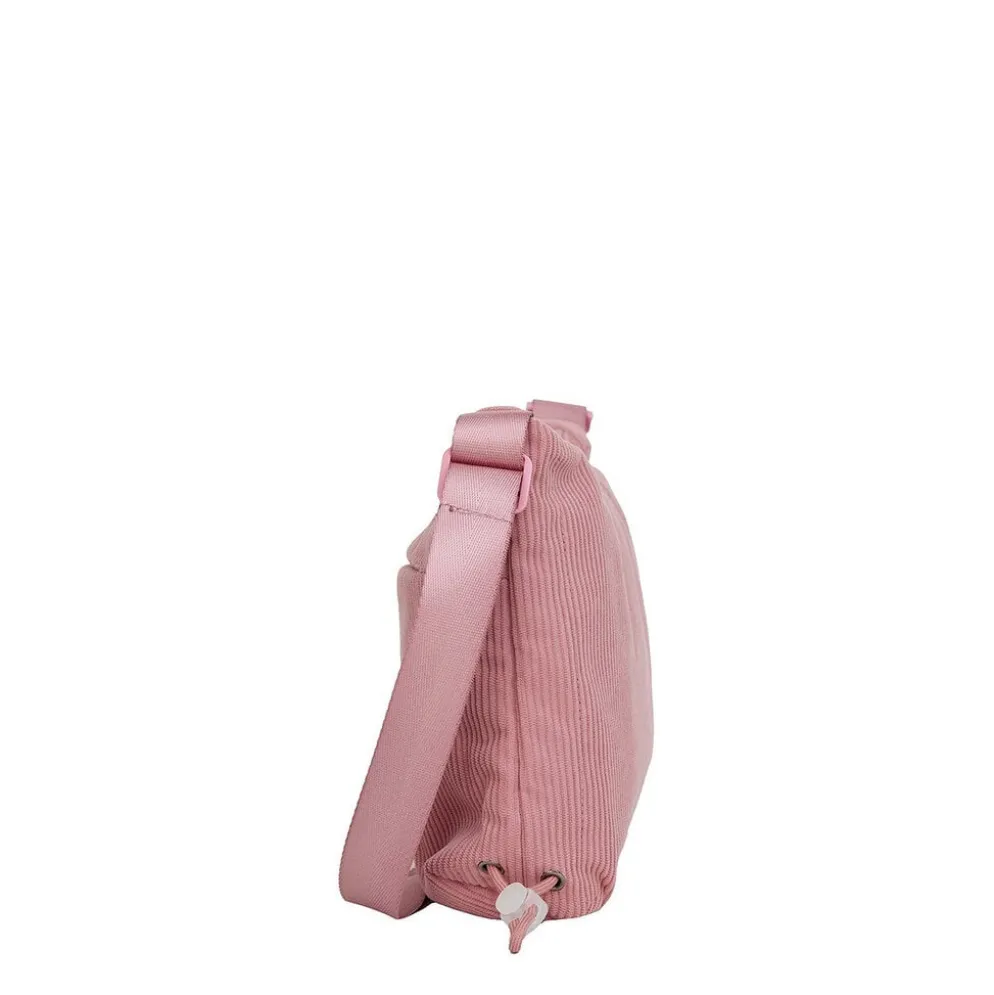 New Rebels Ribbi Rose Schoudertas 6.1L Ribstof Polyester – Comfortabele dagelijkse crossbody - Old Pink