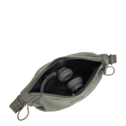 New Rebels Ribbi Rose Schoudertas 6.1L Ribstof Polyester – Comfortabele dagelijkse crossbody - Sage Green