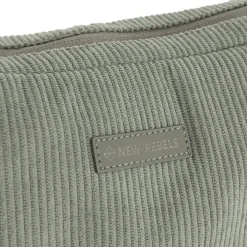 New Rebels Ribbi Rose Schoudertas 6.1L Ribstof Polyester – Comfortabele dagelijkse crossbody - Sage Green