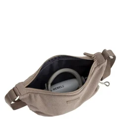 New Rebels Ribbi Rose Schoudertas 6.1L Ribstof Polyester – Comfortabele dagelijkse crossbody - Taupe