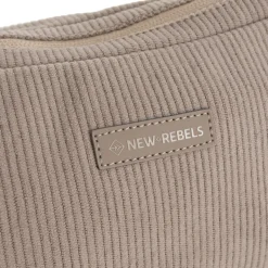 New Rebels Ribbi Rose Schoudertas 6.1L Ribstof Polyester – Comfortabele dagelijkse crossbody - Taupe