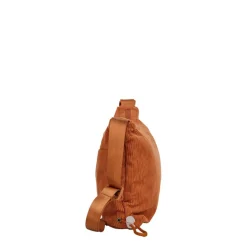 New Rebels Ribbi Rose Schoudertas 6.1L Ribstof Polyester – Comfortabele dagelijkse crossbody Oranje Coffee Brown