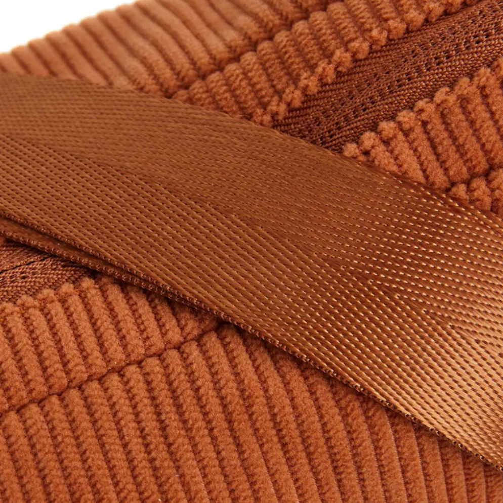 New Rebels Ribbi Rose Schoudertas 6.1L Ribstof Polyester – Comfortabele dagelijkse crossbody Oranje Coffee Brown
