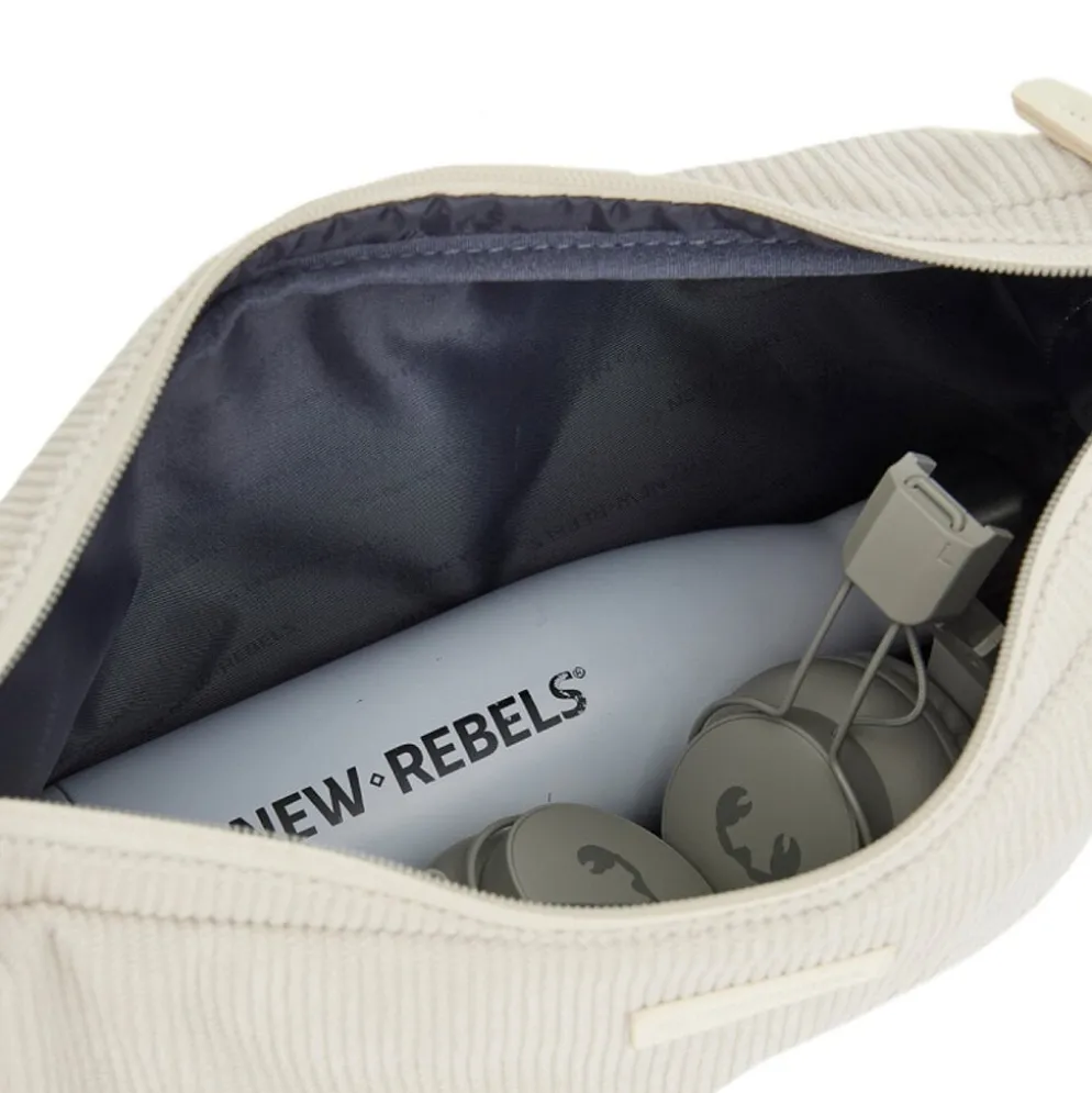 New Rebels Ribbi Rose Schoudertas 6.1L Ribstof Polyester – Comfortabele dagelijkse crossbody - Beige